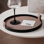 Urban Weave Multipurpose Round Tray Taupe