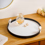 Urban Weave Multipurpose Round Tray White
