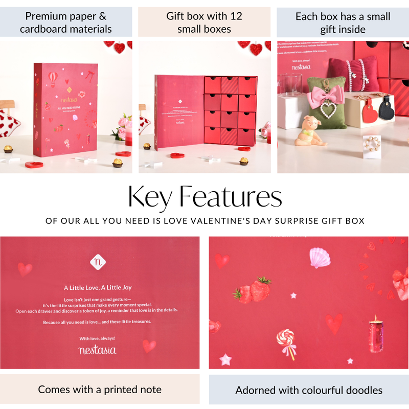 Valentine's Day Surprise Gift Box With 12 Gifts