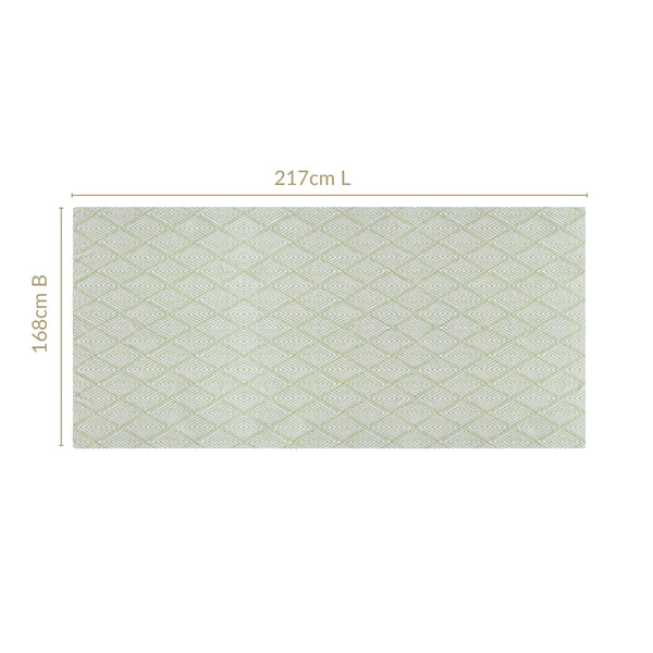 Valley Of Spring 6 Seater Table Cloth Green 217x168cm