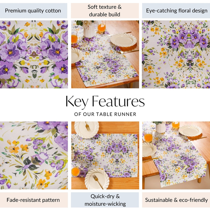 Valley Of Spring 6 Seater Table Runner 190x36cm