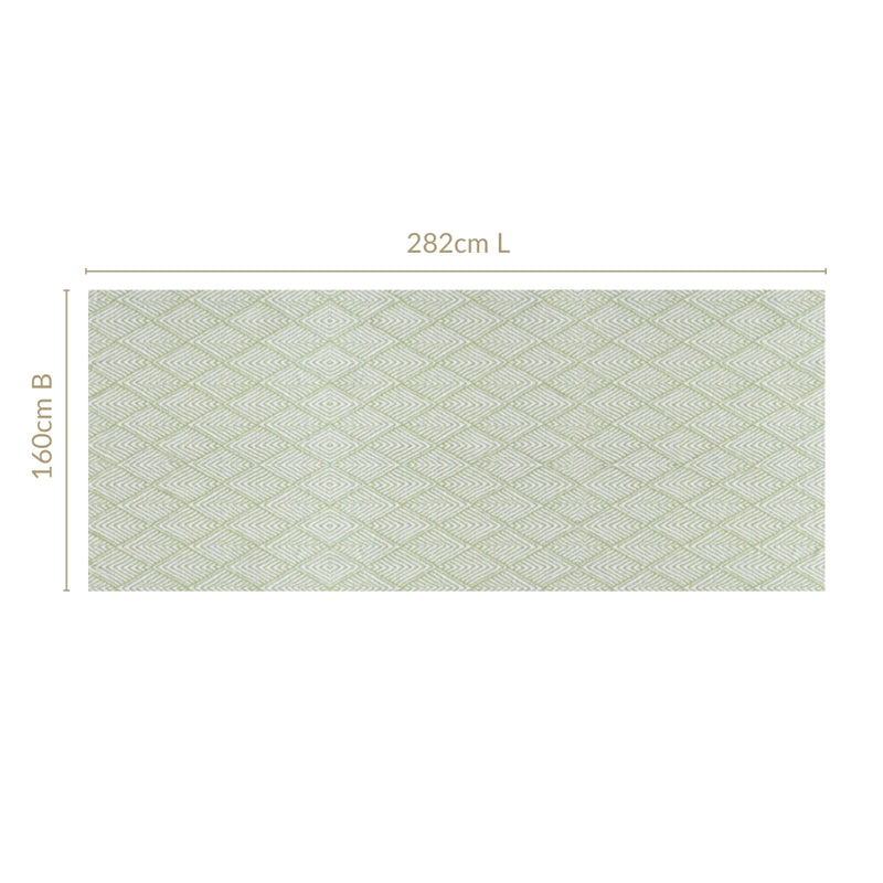 Valley Of Spring 8 Seater Table Cloth Green 282x160cm