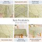 Valley Of Spring 8 Seater Table Cloth Green 282x160cm