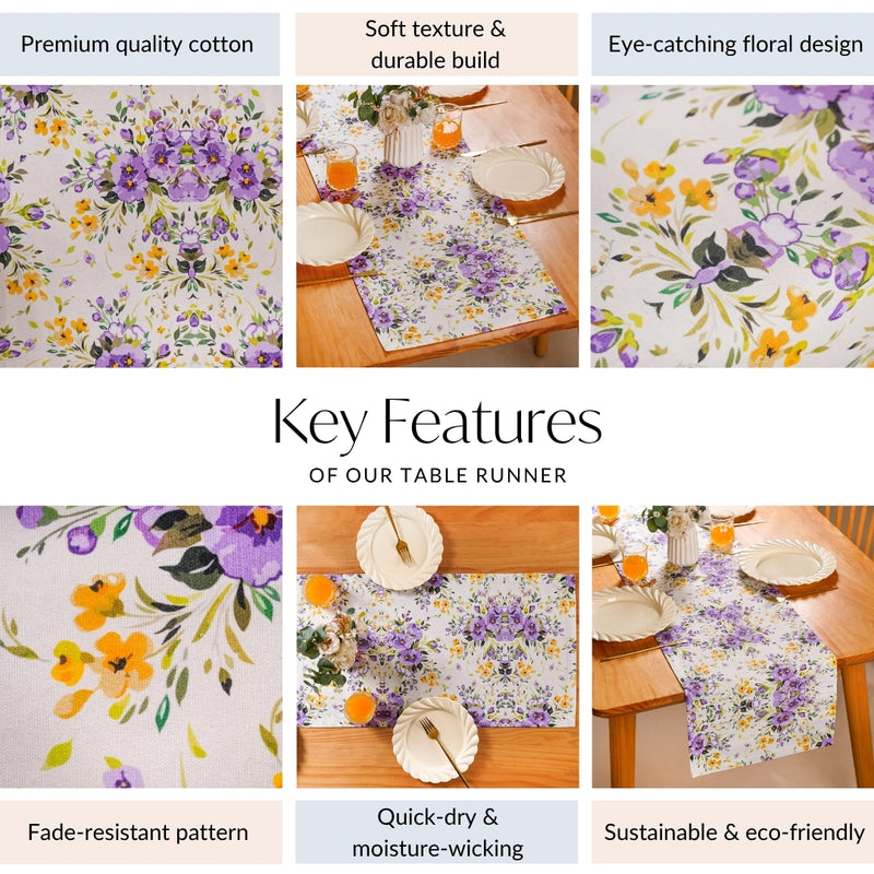 Valley Of Spring 8 Seater Table Runner 269x36cm