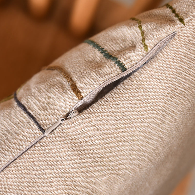 Valley Of Spring Embroidered Cushion Cover