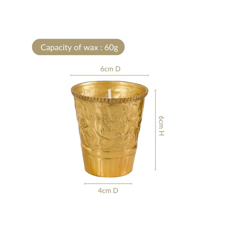 Vanilla Fragrant Candle Jar Set Of 3