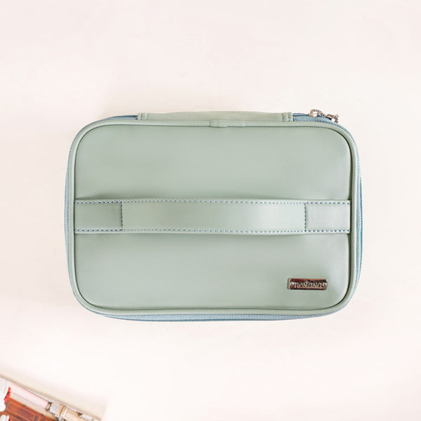 Sage Green Trendy Makeup Bag For Women