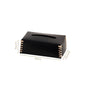 Vegan Leather Tissue Box Holder Black
