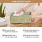 Vegan Leather Basket Sage Green