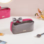 Velvet Makeup Organizer With Bow Handle Set Of 2