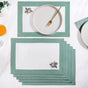 Ventosa Complete Table Linen Set With Mats Napkins Runner And Table Cloth In Teal