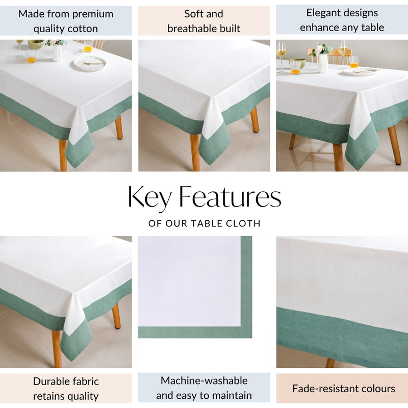 Ventosa Cotton Tablecloth For 6 Seater 200x151 cm