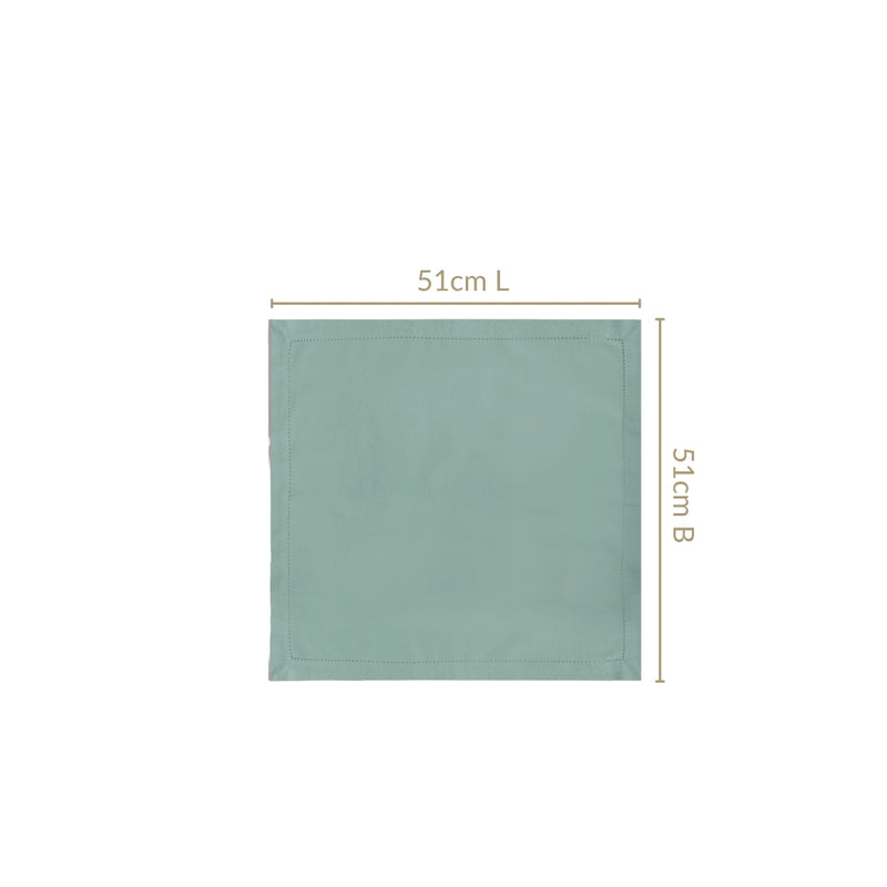 Ventosa Premium Cotton Hemstitched Dinner Napkins Set Of 6