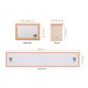 Ventosa Pure Cotton Table Runner And Placemat Set Of 7 In Peach