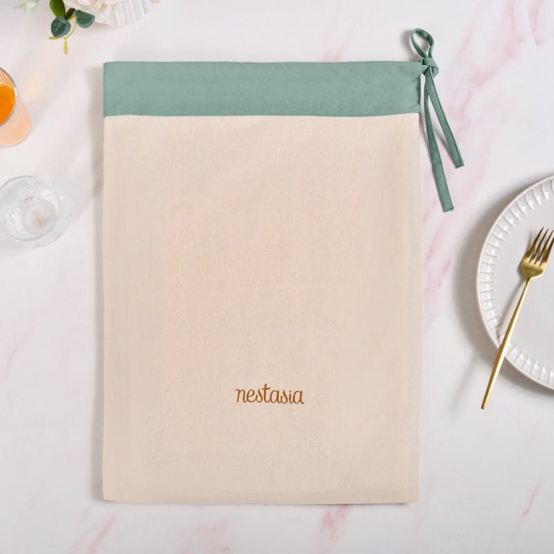 Ventosa Table Runner Placemats And Napkins 13 Piece Set In Teal