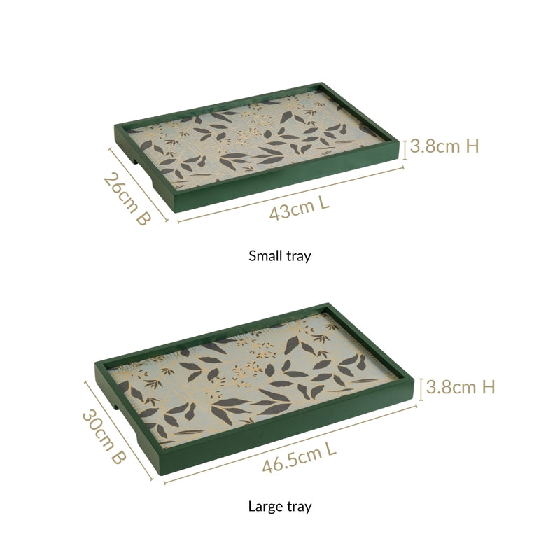 Verdantia Wooden Tea Tray Set Of 2