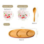 Very Cherry Platter With Spoon Set Of 6