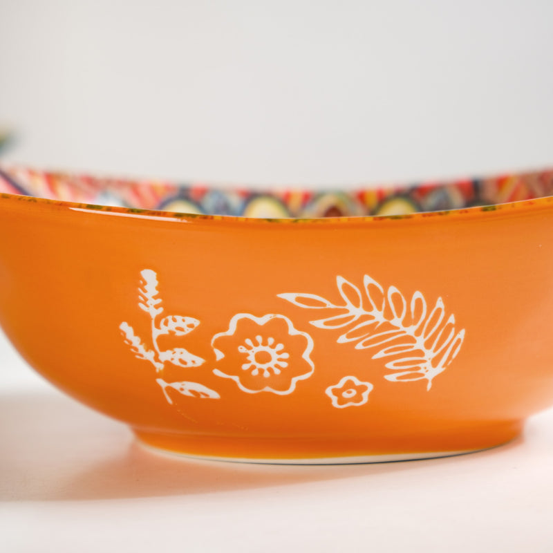 Vibrant Boho Mandala Ceramic Serving Platter 400ml