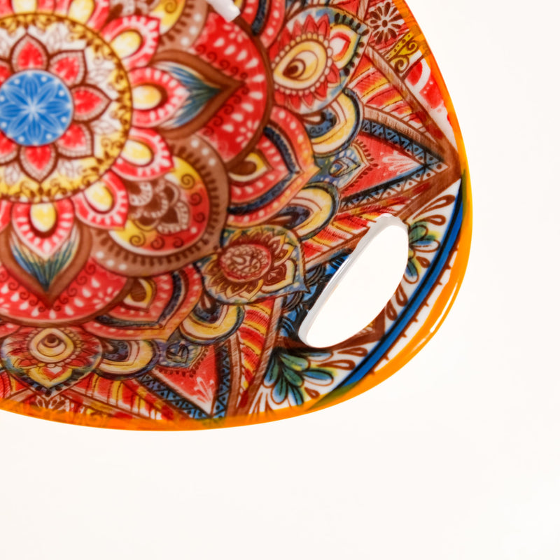 Vibrant Boho Mandala Ceramic Serving Platter 400ml
