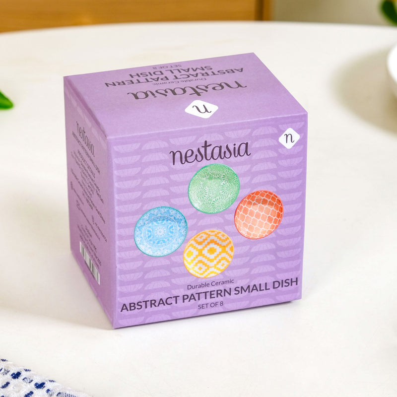 Vibrant Charm Ceramic Dip Bowl Set Of 8 70ml