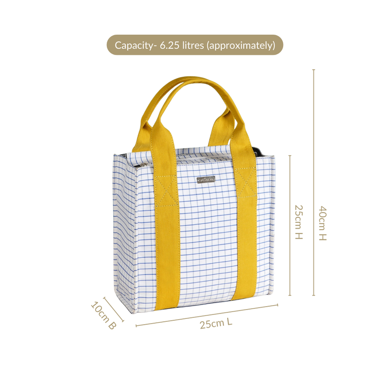 Vibrant Checkered Lunch Bag