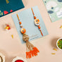 Vibrant Coloured Rakhi Lumba Set For Brother And Bhabhi