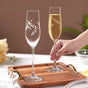 Vinea Etched Champagne Glass Set Of 2 180ml