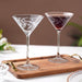 Vinea Etched Martini Glass Set Of 2 220ml