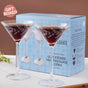 Vinea Etched Martini Glass Set Of 2 220ml