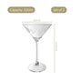Vinea Etched Martini Glass Set Of 2 220ml