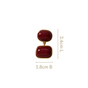 Vintage Ethereal Earrings Red