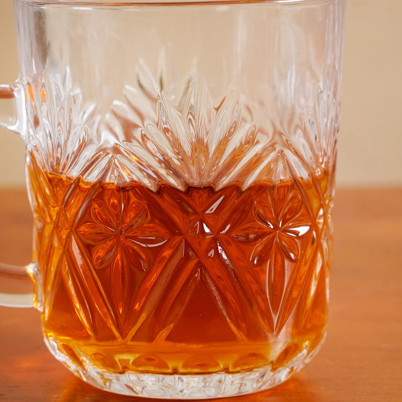 Vintage Panelled Embossed Mugs Set Of 6 229ml