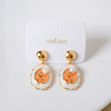 Vintage Rose Dangle Earrings