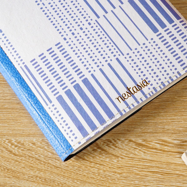 Vintage Style Spiral Blue Notebook
