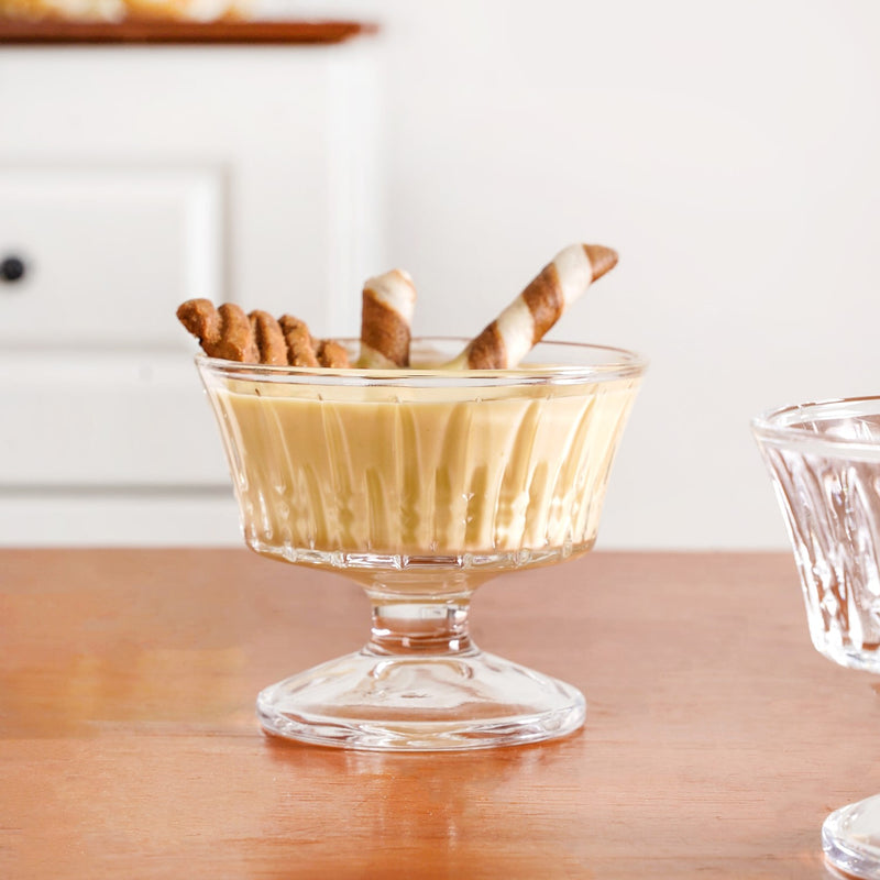 Vintage Thick Stem Dessert Bowls Set Of 6 120ml