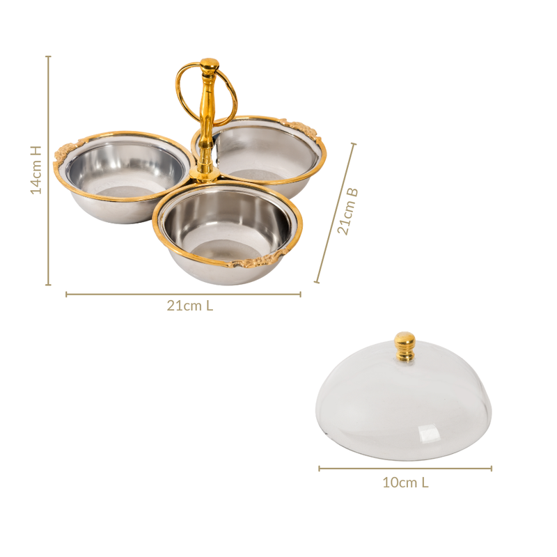 Vintage Condiment Bowl Set