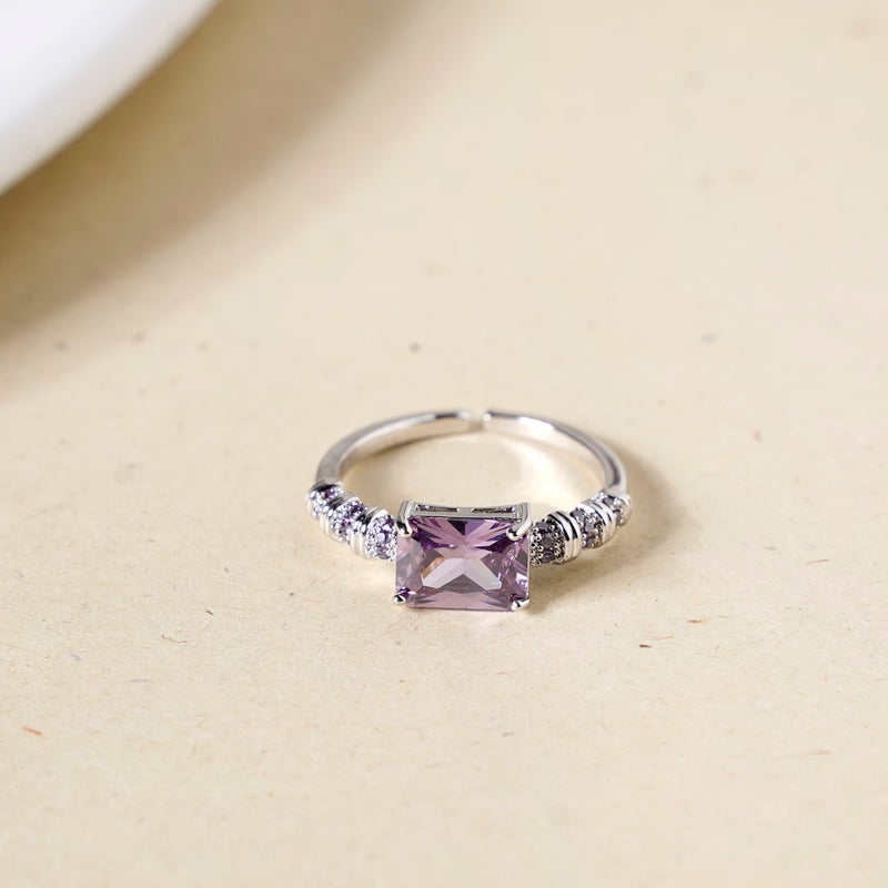 Vivacious Violet Statement Ring