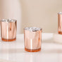 Home Decor Reflective Tealight Holders Set Of 4 Pink