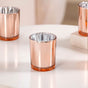 Home Decor Reflective Tealight Holders Set Of 4 Pink