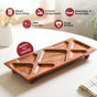 Nero Sectioned Serving Platter 43x18cm