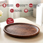 Mango Wood Carved Nero Platter Oval 25x14cm