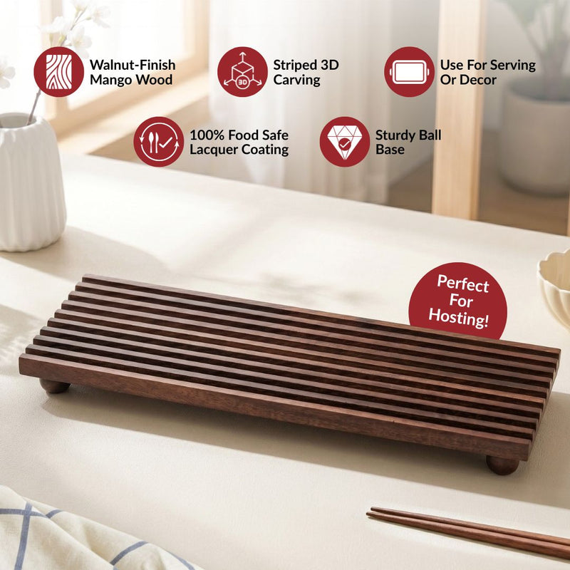 Nero Mango Wood Serving Platter 40x15cm