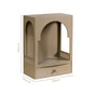 Wall Mountable Engineered Wood Mandir For Home 30x17x42cm