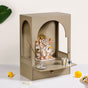 Wall Mountable Engineered Wood Mandir For Home 30x17x42cm