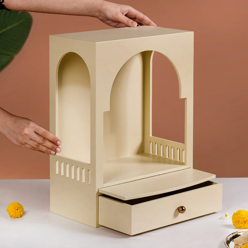 Wall Mountable Mandir For Home And Office 30x17x42cm