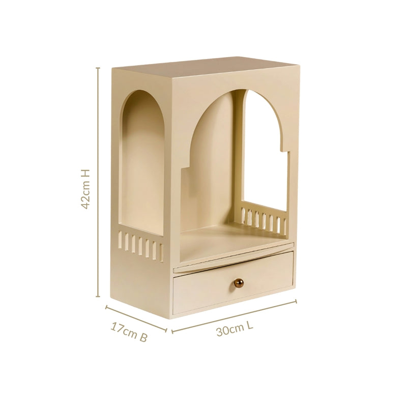 Wall Mountable Mandir For Home And Office 30x17x42cm