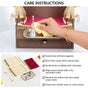 Wall Mountable Pooja Mandir Small With Aasan Thali And Curtain Set