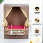 Wall Mountable Pooja Mandir Small With Aasan Thali And Curtain Set