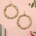 Wall Hanging Pearl Wreath Set Of 2 8 Inch