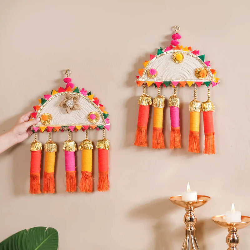 Multicolour Decorative Wall Hanging Set of 2